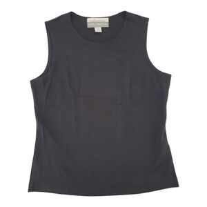 Collectibles Petite Sophisticate Women's Black Sleeveless Top Made in Korea S